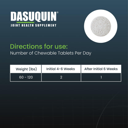 Nutramax Dasuquin with MSM Joint Health Supplement for Large Dogs - With Glucosamine, MSM, Chondroitin, ASU, Boswellia Serrata Extract, and Green Tea Extract, 84 Chewable Tablets