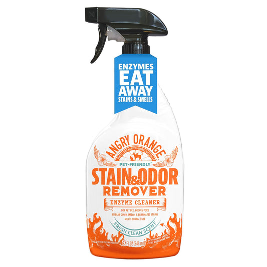 ANGRY ORANGE Cat Urine Odor Eliminator & Stain Remover, Pet-Friendly Deodorizer