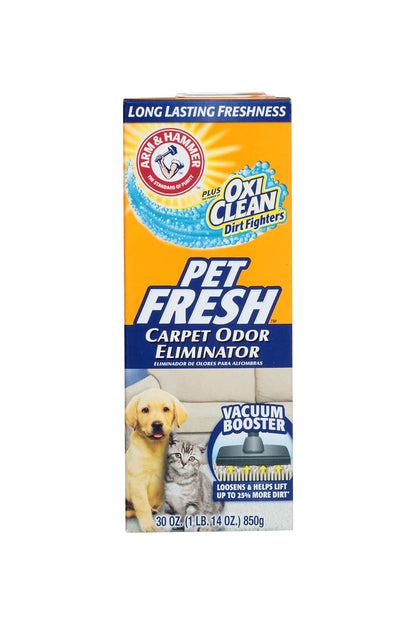 Arm & Hammer Carpet Pet Fresh Odor Eliminator 30 Oz, Pack of 3
