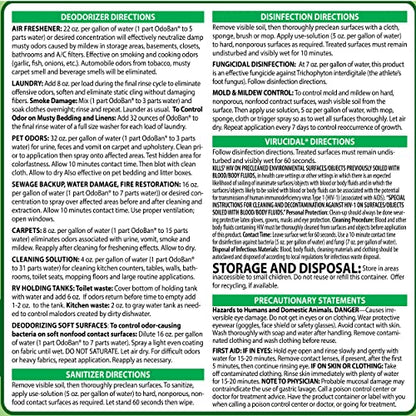 OdoBan Disinfectant Concentrate and Odor Eliminator, 1 Gallon, Original Eucalyptus Scent
