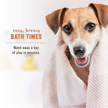 Rocco & Roxie Supply Co. Dog Shampoo and Conditioner - Soothe Oatmeal Shampoo for Itch Relief, Calm Hypoallergenic Shampoo for Sensitive Skin, and Shine Argan Oil Pet Wash - Puppy Bathing Supplies