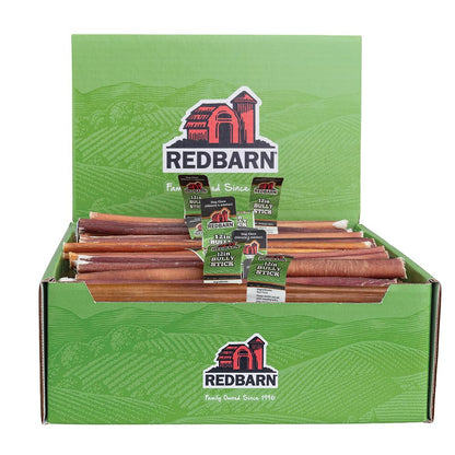 Redbarn Pet Products 12" Bully Sticks for Dogs, Case of 35