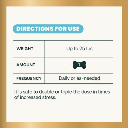 VETRISCIENCE Composure Calming Treats for Small Dogs and Puppies Anxiety, Separation Stress, Thunder and Barking - Yummy Chews Pets Love, 30 Chews