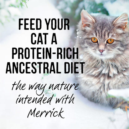 Merrick Backcountry Grain Free Gluten Free Premium Wet Cat Food Variety Pack, Poultry Recipes Cuts with Gravy - (Pack of 12) 2 lb. Pouches