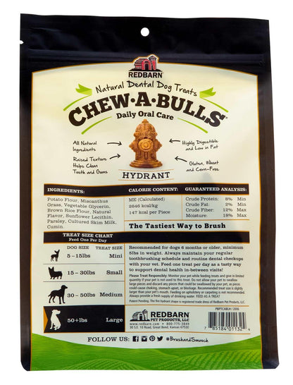 Redbarn Chew-A-Bulls (Size: Large, Shape: Hydrant, 6-Count (Pack of 1))