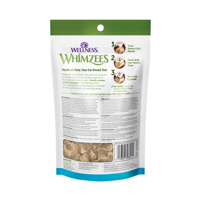 WHIMZEES Wellness Cat Dental Treats, Natural Chews, Chicken and Tuna Flavor, (2 Ounce Bag)