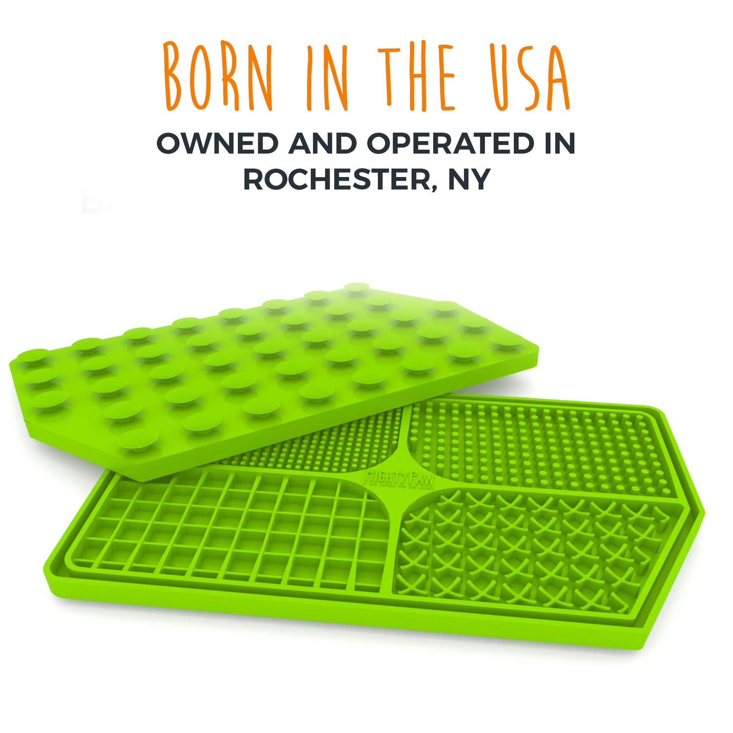 Mighty Paw Dog Lick Pad - BPA-Free Silicone Mat - Anxiety Relief, Dental Health Support, Easy Grooming, Slow Feeding, Dishwasher Safe