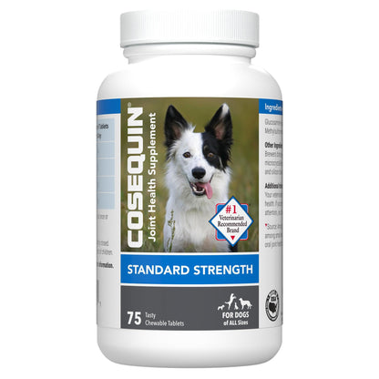 Nutramax Cosequin for Dogs Joint Health Supplement, Contains Glucosamine for Dogs, MSM, Supports Healthy Joints, Chewable Tablets, 75 Count