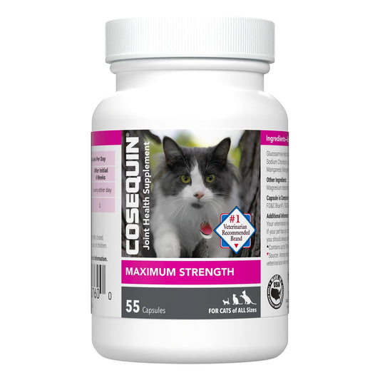 Nutramax Cosequin Joint Health Supplement for Cats - With Glucosamine and Chondroitin, 55 Capsules