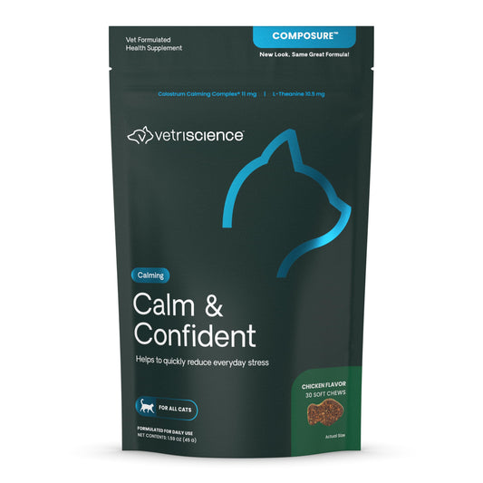 VetriScience Composure, Calming Formula for Cats, 30 Bite-Sized Chews