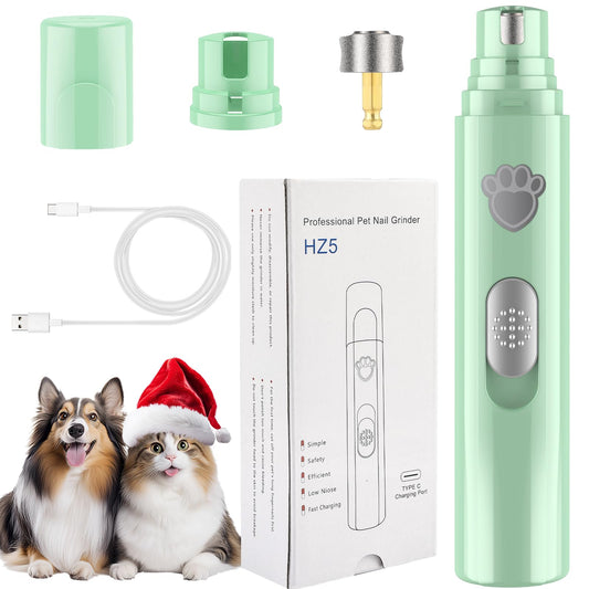 VIWIK Dog Nail Grinder, 2-Speed Rechargeable Dog Nail Trimmers for Large Medium & Small Dogs, Upgrade Professional Electric Pet Paws Grooming, Quiet Puppy Grooming Tool, for Dogs Cats