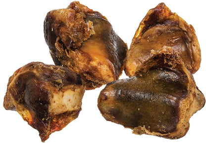 Pawstruck Natural Knee Cap Dog Bones - Treats for Aggressive Chewers, Low Fat & High Protein Chews, Beef Flavor, Long-Lasting Rawhide Alternatives - 10 Pack, Packaging May Vary