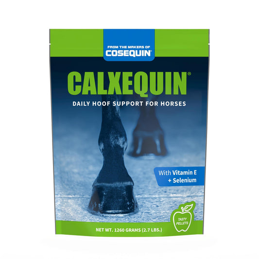 Nutramax Calxequin Pellets Daily Hoof Support for Horses with Biotin, Vitamin E, & Selenium, 1260 Grams, from The Makers of Cosequin