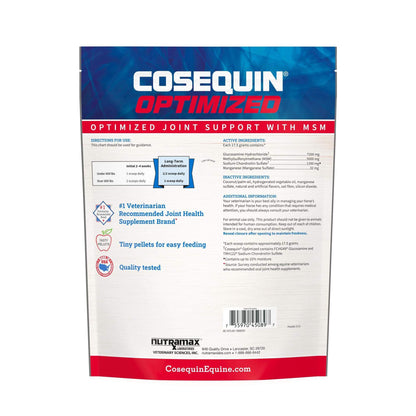 Nutramax Cosequin Optimized Pellets with MSM Joint Health Supplement for Horses - with Glucosamine and Chondroitin, 1400 Grams