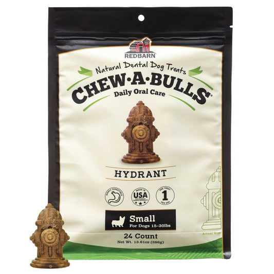 Redbarn Chew-A-Bulls (Size: Small, Shape: Hydrant, 24-Count (Pack of 1))