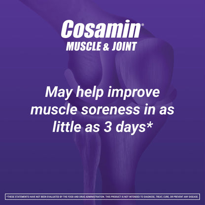 Nutramax Cosamin® Muscle & Joint, Works to Decrease Cartilage Breakdown, Protects Joints, and Reduces Muscle Soreness, 74 Capsules