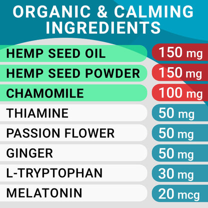 BARK&SPARK Calming Hemp Treats for Dogs - Made in USA with Hemp Oil - Anxiety Relief - Separation Aid - Stress Relief During Fireworks, Storms, Thunder - Aggressive Behavior, Barking - 120 Soft Chews