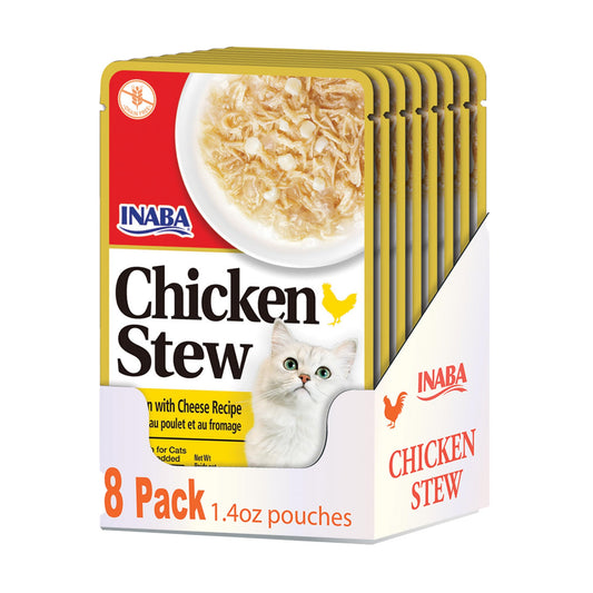 Inaba Chicken Stew with Cheese Wet Cat Food, 1.4 Ounces (Pack of 8)