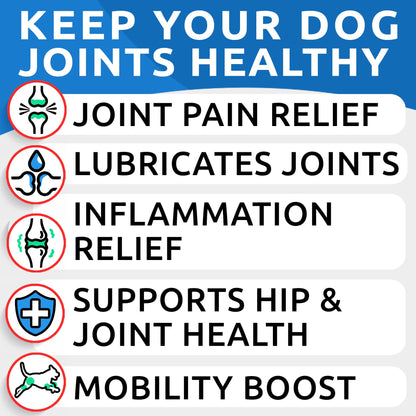 BARK&SPARK Advanced Hemp Chews for Dog Joint Pain Relief - Glucosamine Chondroitin Hemp Treats Hip Joint Health - Joint Supplement Large Breed & Small - Hemp Treats Joints Old Senior Dog (120Ct/Lamb)