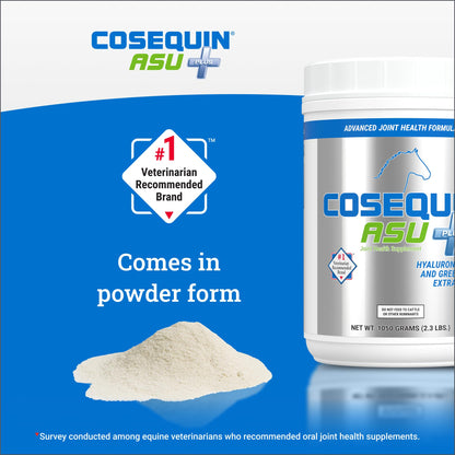 Nutramax Cosequin ASU Joint Health Supplement for Horses - Powder with Glucosamine, Chondroitin, MSM, ASU, Green Tea Extract, and Hyaluronic Acid, 1050 Grams