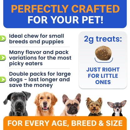 (Extra Strength) Calming Melatonin for Dogs Sleep - 6mg Dog Melatonin Chews for Small & Large Dogs, Puppy Melatonin Treats - Calming Aid for Dogs - Medium Doggie Sleeping Pills - 120 Treats