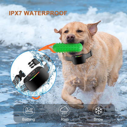 VIWIK Dog Bark Collar for Large Medium Small Dogs, Smart Bark Collar, Rechargeable Anti Barking Collar Dog Training with 4 Adjustable Sensitivity, Beep, Vibration and Shock Automatic Bark Collars