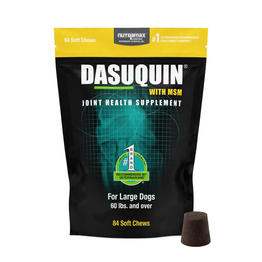 Nutramax Dasuquin Joint Health Supplement for Large Dogs - With Glucosamine, Chondroitin, ASU, MSM, Boswellia Serrata Extract, Green Tea Extract, 84 Soft Chews