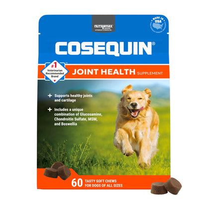 Nutramax Laboratories Cosequin DS Plus MSM Professional Line for Dogs, 60 soft chews