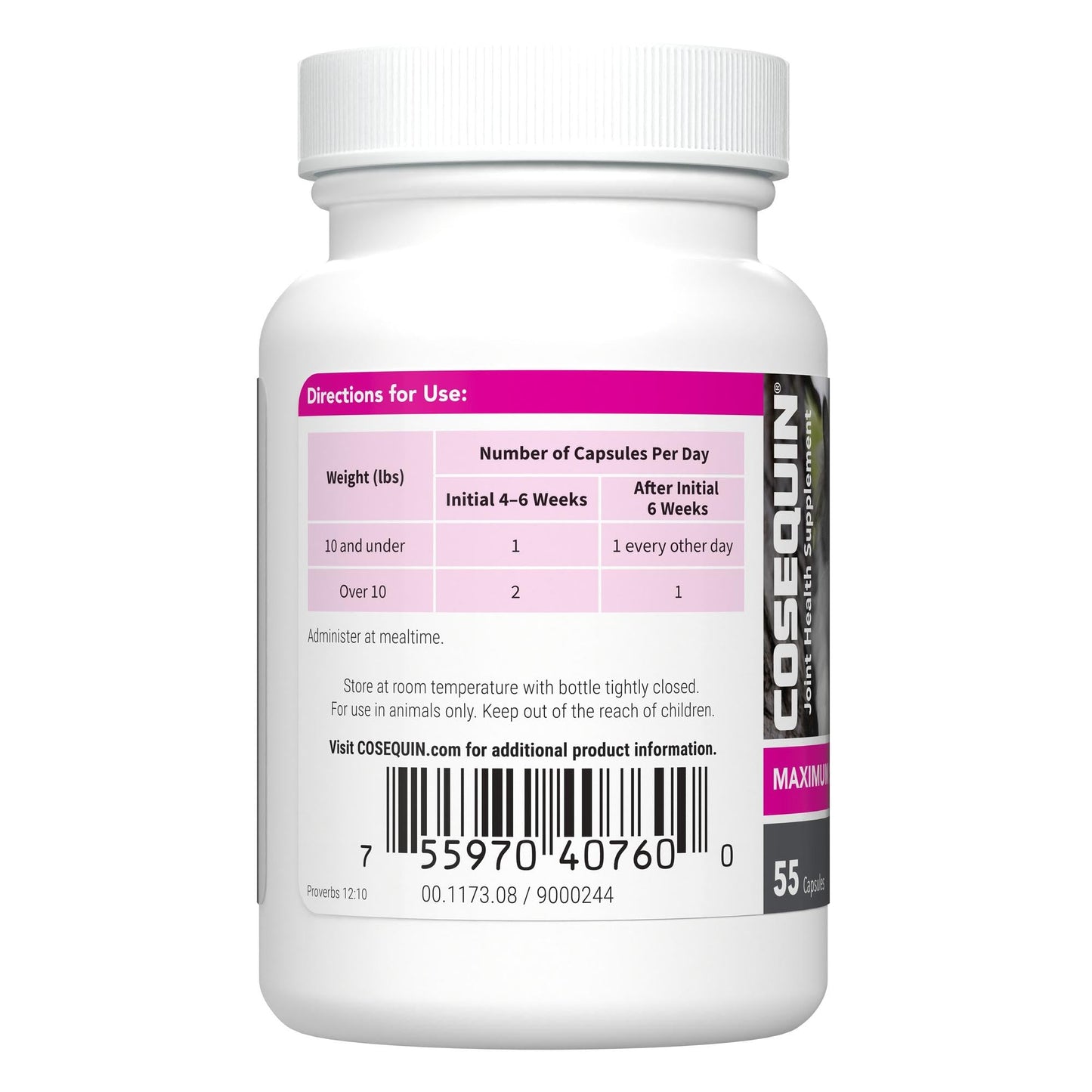 Nutramax Cosequin Joint Health Supplement for Cats - With Glucosamine and Chondroitin, 55 Capsules