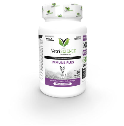 VetriScience Immunity Health Easy-Open Capsules, 22 Antioxidants for Cell Advance, Immune Plus Supplement for Small Breed Dogs, Immune and Allergy Support, 60 Count