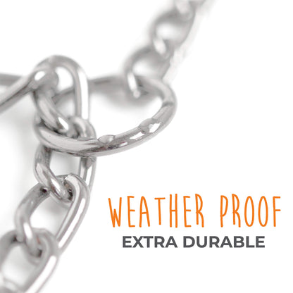 Mighty Paw Slip Collar - Stainless Steel - Weather Resistant - Tarnish Proof - Durable Chain Dog Choke Collars - No Pull Dogs Training - Strong and Premium - Metal Chain (16")