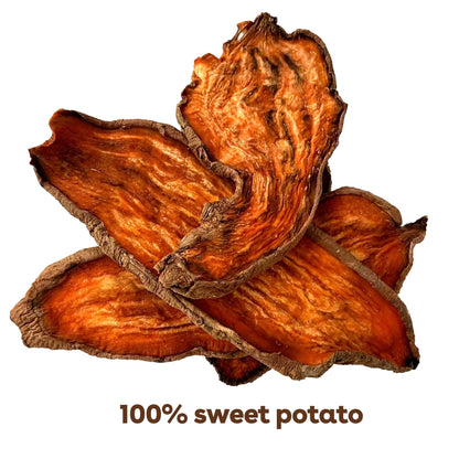 Pupford Crunchy Jerky Treats for Dogs & Puppies, Made in USA, Single Ingredient, No Fillers (Sweet Potato, 4 oz)