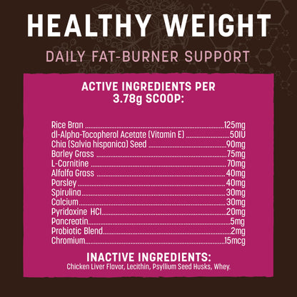Earth Animal Healthy Weight Nutritional Supplement for Dogs & Cats | Made in The USA with Natural Ingredients | 8 oz