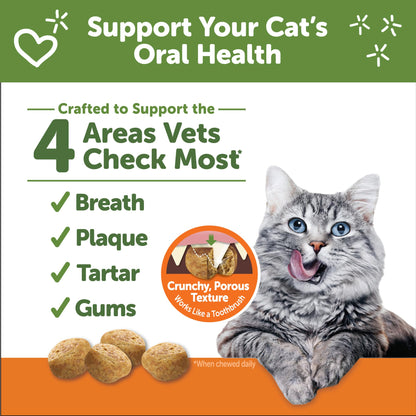 WHIMZEES Wellness Cat Dental Treats, Natural Chews, Chicken Flavor, (2 Ounce Bag)