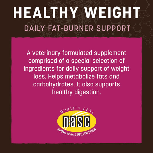 Earth Animal Healthy Weight Nutritional Supplement for Dogs & Cats | Made in The USA with Natural Ingredients | 8 oz