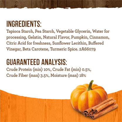 Merrick Fresh Kisses Natural Dental Chews, Treats Infused with Pumpkin and Cinnamon for Small Dogs 15-25 Lbs - 20 oz. Bag