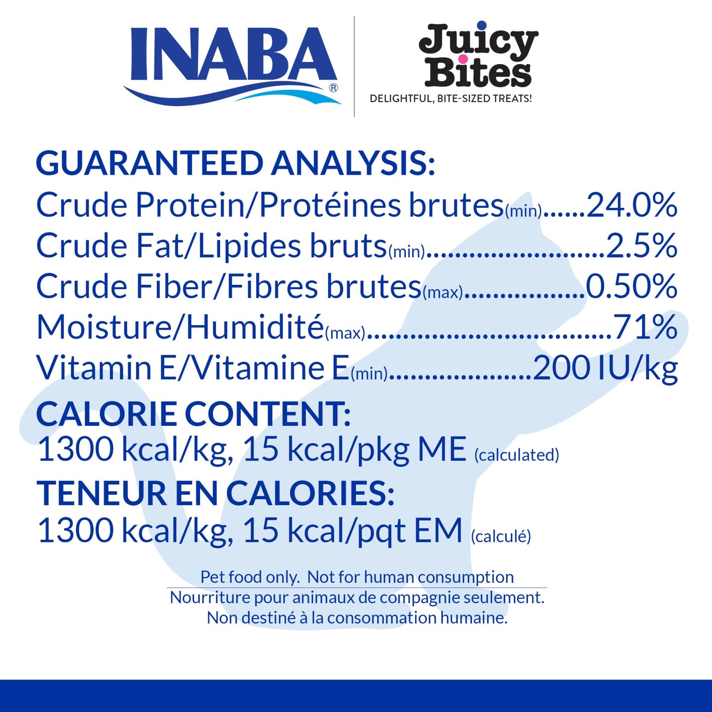 INABA Juicy Bites, Moist & Chewy Cat Treats with Vitamin E and Green Tea Extract, 0.4 Ounces per Pouch, 18 Pouches (3 per Bag), Fish and Clam