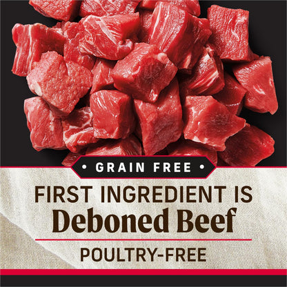 Merrick Backcountry Grain Free Dry Adult Dog Food Kibble With Freeze Dried Raw Pieces, Great Plains Red Recipe - 20.0 lb. Bag