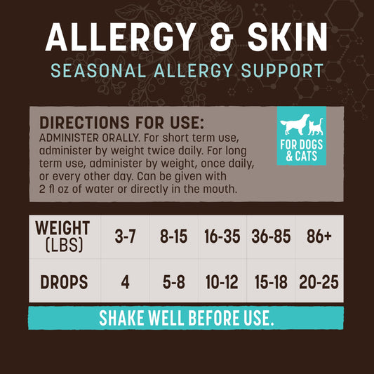 Earth Animal Herbal Remedies | Allergy and Skin | 2 fl oz
