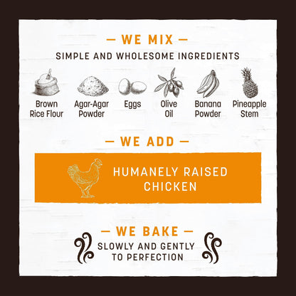 Earth Animal No Hide Strips Chicken Flavored Natural Treats | No Rawhide | Quick & Thin Dog Chews | 1.5 Oz