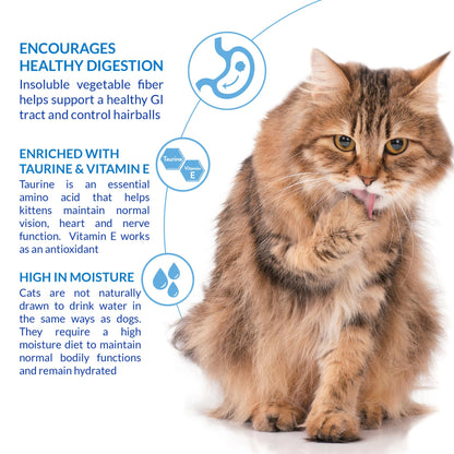 INABA Churu Hairball Control, Functional, Creamy Lickable Purée Cat Treat with Taurine & Vitamin E, 0.5 Ounces Each, 24 Tubes (4 per Pack), Tuna Recipe