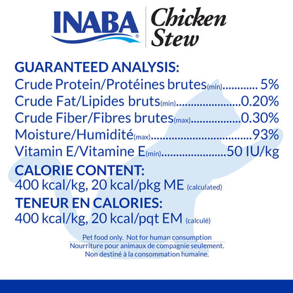 Inaba Chicken Stew with Cheese Wet Cat Food, 1.4 Ounces (Pack of 8)