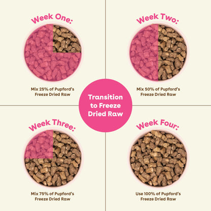 Pupford Good Dog Food, Freeze-Dried Raw, High-Protein, Superfood Ingredients, Vet-Approved, No Fillers or Artificial Additives (Lamb & Salmon Recipe, 25 oz)