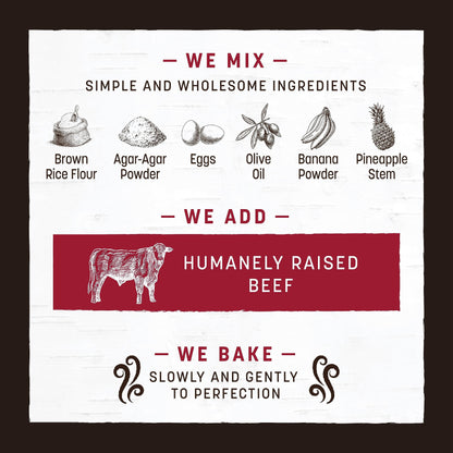 Earth Animal No Hide Strips Beef Flavored Natural Treats | No Rawhide | Quick & Thin Dog Chews | 1.5 Oz