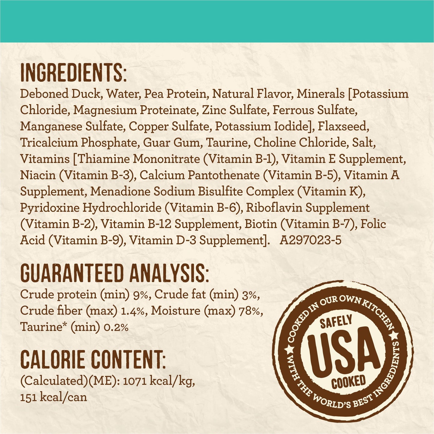 Merrick Limited Ingredient Diet Premium Grain Free And Natural Canned Pate Wet Cat Food, Duck Recipe - (Pack of 24) 5 oz. Cans