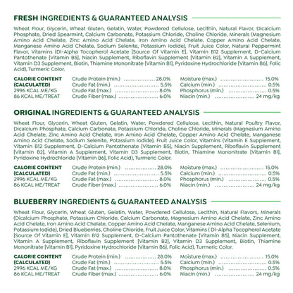 Greenies Regular Dental Dog Treats, 3-Flavor Variety Pack, (3) 12 oz. Pouches, 36 Total Treats
