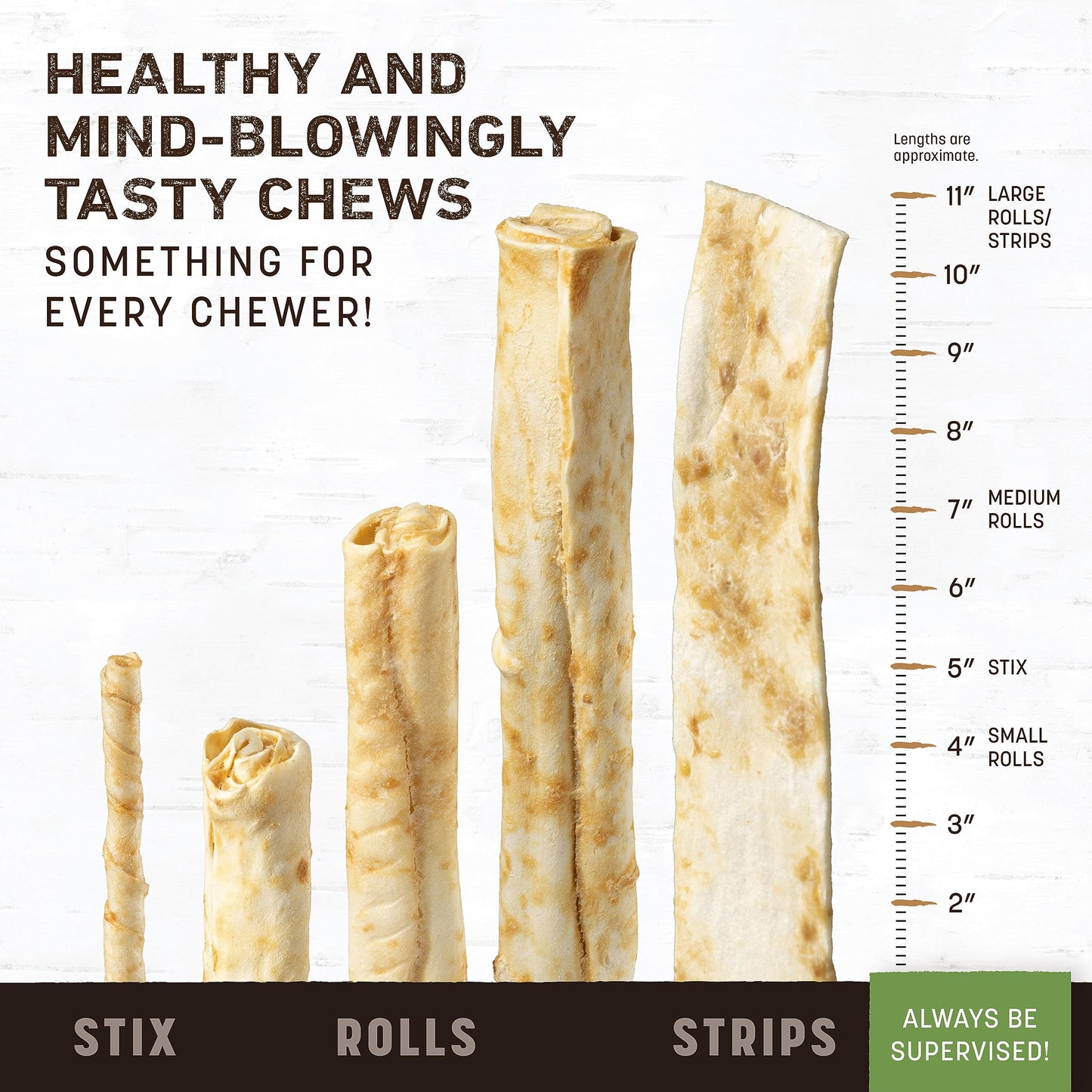 Earth Animal No Hide Strips Pork Flavored Natural Treats | No Rawhide | Quick & Thin Dog Chews | 1.5 Oz