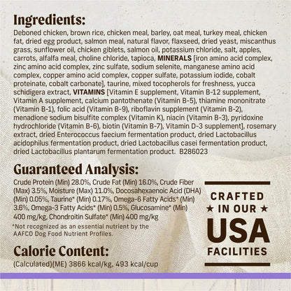 Merrick Healthy Grains Freeze Dried Raw Coated Kibble, Natural High Protein Puppy Food, Chicken and Brown Rice - 22.0 lb. Bag