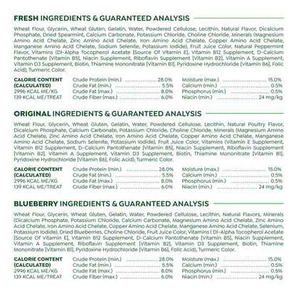 Greenies Large Dental Dog Treats, 3-Flavor Variety Pack, (3) 12 oz. Pouches, (24 Treats)