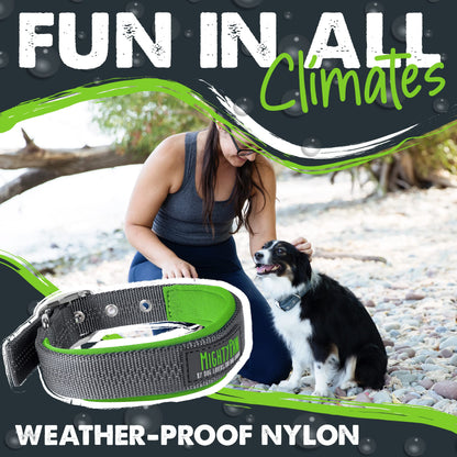 Mighty Paw Ultra Soft Dog Collar - Ultimate Comfort with Super Soft Neoprene Padding for Large and Small Dogs - Stay Safe and Visible with Reflective Threading - Fun in All Climates